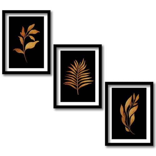 Image of kotart Modern Art Wall Paintings with Frame - Wall Posters /Paintings with Frame for Living Room - Framed Wall Art Painting /Hangings Set of 3 (Art 8, 19x25 inch)