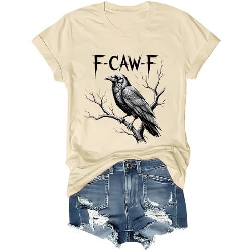 FcawF Shirt, F-caw-F T-Shirt Funny Crow Black Bird Humor Tee Unisex