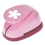 efco Stanzer L, Retro Blume Motivstanzer, Kern: Metall, pink, 9,5 x 6,5 x 6 cm