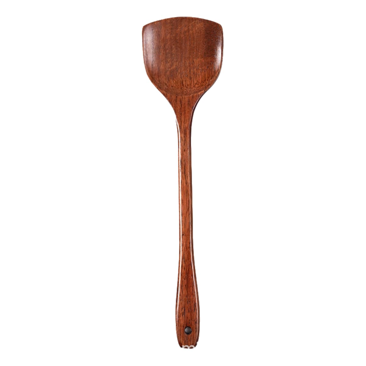 Solid wood large and small spatulas, spoons and kitchenware set of four pieces, wooden cooking tools (1, Large spatula)