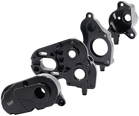 KYX Racing Alloy CNC Machined Transmission Case Gearbox Housing Gearbox Shell Upgrades Parts Accessories for RC Crawler Car Axial Capra Unlimited Trail Buggy UTB