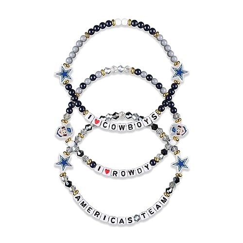 FOCO Dallas Cowboys NFL 3 Pack Team Friendship Bracelet