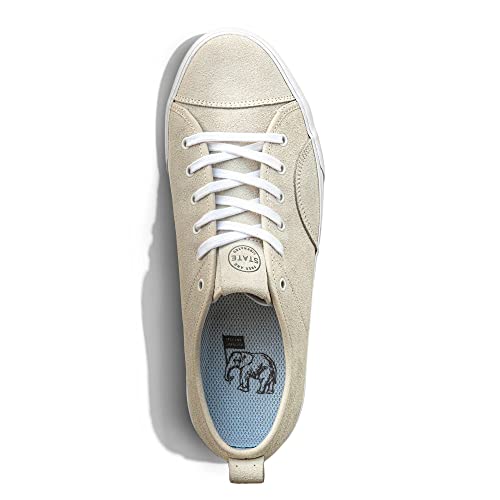 State Footwear Skateboard Shoes Harlem White Suede2