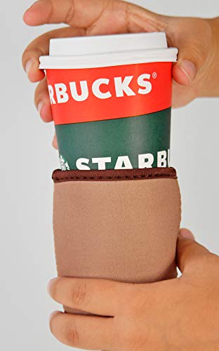 image for HOME-X Set of 3 Neoprene Cup Sleeves, Iced Beverage Cup Holders, Drink