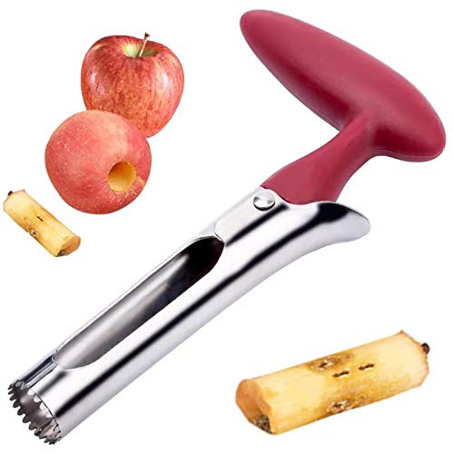 Apple Corer McoMce Premium Apple Corer Tool for Red Fuji Pear Bell Pepper Stainless Steel Apple Corer Remover Durable Apple Corer Tool Easy to Use Apple Corer with Serrated Blade