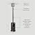 HEXAGO 47,000 BTU Commercial Stainless Outdoor Patio Heater,Adjustable Portable Liquid Prop ane Gas Floorstanding Heater with Wheels,ETL Listed