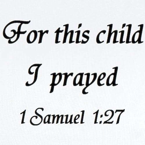 CafePress for This Child I Prayed, 1 Samuel, Body Suit Cute Long Sleeve Infant Baby Bodysuit Romper2