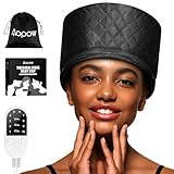 Heat Cap for Deep Conditioning: 10-Level Heats Up Quickly 3 Time Settings Hair Steamer for Natural Hair Home Use Thermal Steam Cap for Black Hair Portable Heating Caps
