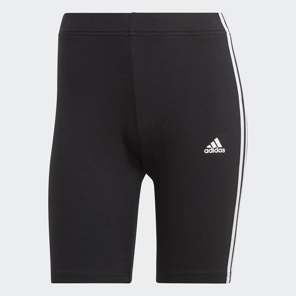 Adidas - Essentials 3-Stripes Bike Shorts, Collant a Compressione da Corsa Donna