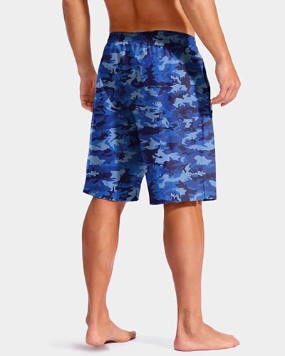 Image of G Gradual Mens Swim Trunks with Compression Liner 7 inch /9'' Quick Dry Board Shorts Swimsuit Bathing Suit for Men Zipper Pockets