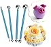 AIBER Stylus Clay Tools Dotting Sculpting Modeling Set Double-Ended Metal Ball Cake Decoration Tools (4pcs Tools)