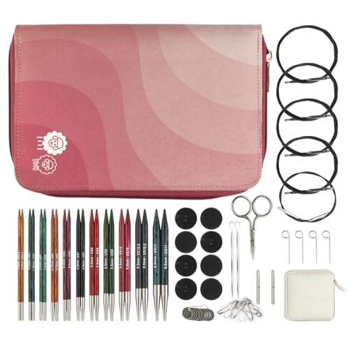 Aiguilles interchangeables KnitPro Dreamz 11 tailles avec câbles pour tricot circulaire fluide