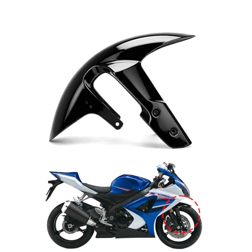 Doqaxin Front Fender For Suzuki GSXR1000 2005-2008 GSX-R600 GSX-R750 2006-2009 K5 K6 K7 K8 Motorcycle Front Mudguard Splash Mud Dust Guard Fairing (Glossy Black)