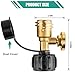Aikyciu 2 PCS Propane Tank Gauge with Leak Detector, Universal Level Indicator for 5-40lb Tanks, Compatible with Camping Stoves, Heater, BBQ Grills, Gas Burners and More, QCC 1/Type 1 Connection