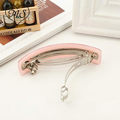 Lurrose 6 peças grampos de cabelo mola de mármore acrílico geométrico grampos de cabelo acessórios d