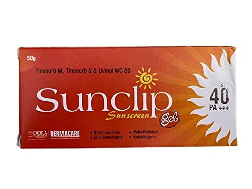 Sunclip Sunscreen gel With Water Resistance, SPF 40