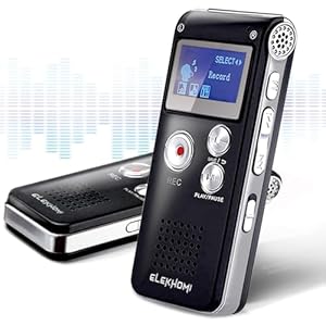 32GB Digital Voice Recorder – Voice Activated Recorder with Playback Upgraded Portable Tape Recorder for Lectures, Meetings, Interviews, Audio Recorder Dictaphone USB, MP3, Password