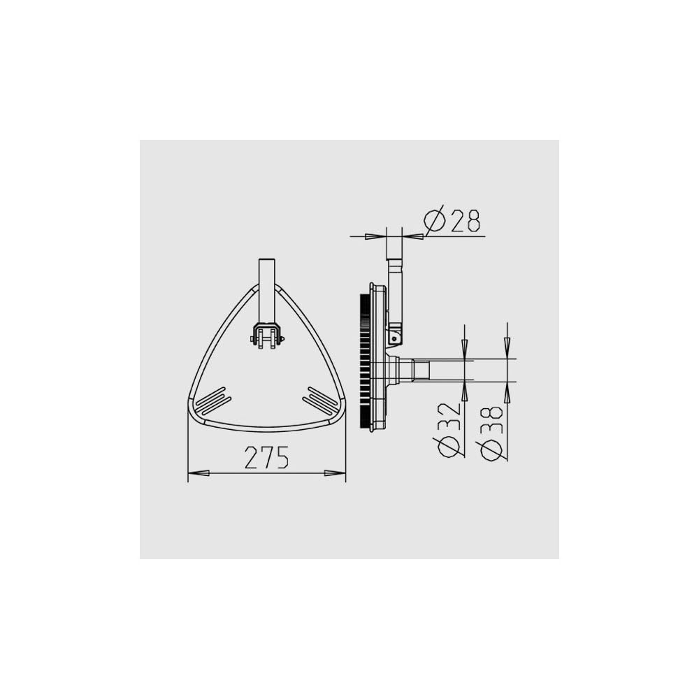 jardiboutique - Tète de Balai Piscine Triangulaire