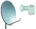 Produktbild Opticum X80 Satelliten-Antenne (80 cm, Stahl - anthrazit, TÜV Zertifiziert, mit Quad LNB LQP-04H)
