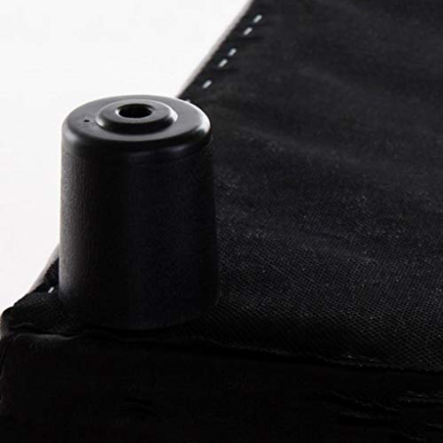 Tabouret coffre en cuir noir multifonction et gain de place - 3