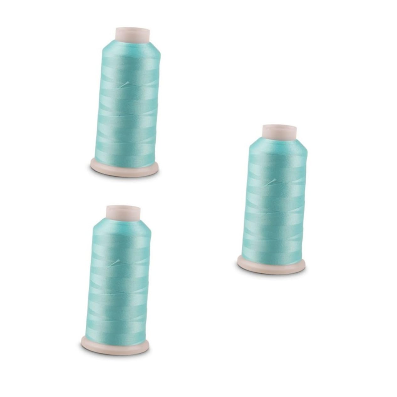 SHINEOFI 3piezas Hilo De Bordar Luminoso De Yardas Azul Para Coser y Manualidades Brilla La Oscuridad Hasta Horas y Versátil Para Ropa Accesorios
