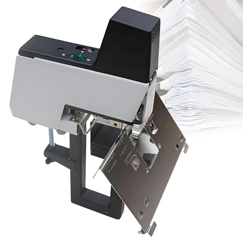 Grapadora eléctrica con intensidad ajustable y pedal de pie para encuadernación de documentos de oficina