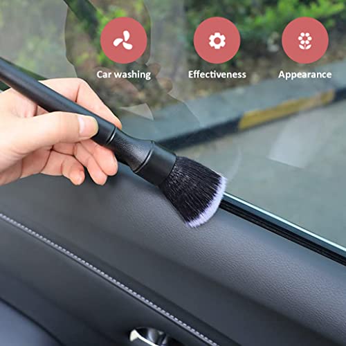 Image of 3Pcs Car Cleaning Brush, Car Detailing Brush Set with Box, Car Duster Brush Chain Cleaning Brush Soft Bristle Cleaning Brush for Car Interior, Dashboard, Wheel, Window, Keyboard, Air Conditioner, Gap