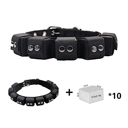 Walktime Tactical Weighted Dog Collar - Weights for Training & Exercise - Small, Medium, Large Dogs, Black, Neck Size 26" - 30" / 4XL - Image 4