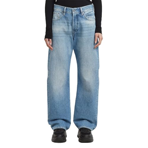 G-STAR Damen Bowey 3D Boyfriend Jeans, Mehrfarben (Faded Blue Chrome D25372-E267-H544), 28W / 30L G-STAR Damen Bowey 3D Boyfriend Jeans, Mehrfarben (Faded Blue Chrome D25372-E267-H544), 28W / 30L