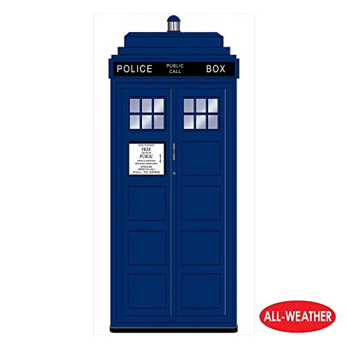 Beistle 2 Piece Police Call Box Door Covers, 30" X 6' Party Decorations, Multicolored #TOP2