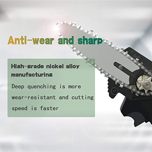 DAANT Chain Saw Chains, for 4 Inch Mini Cordless Handheld Electric Chainsaw, Shape and Wear Resistance, Smooth Cutting, Easy to Install (4 Inch)