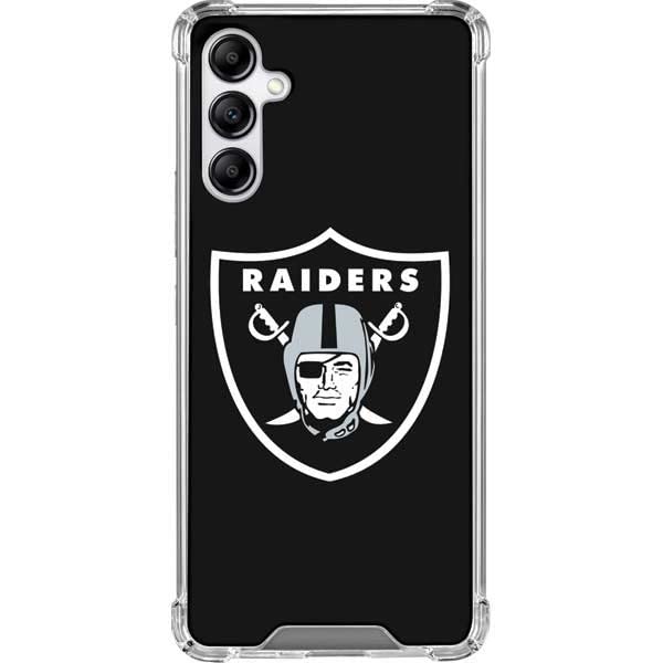 Skinit Clear Phone Case Compatible with Galaxy A14 5G - Officially Licensed NFL Las Vegas Raiders Large Logo Design