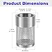 Vilapow Inlet Suction Strainer Mesh Filter 25MM Water Hose Strainer for Livewell Pump, Industrial Plumbing Inline Strainers and Sprayer Garden Hose Suction Line, Garden Hose Filter Screen - 2PCS
