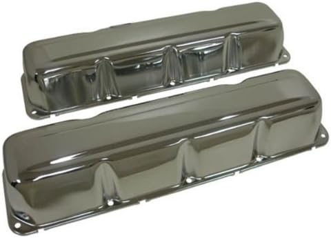 Steel Valve Covers Fits 1968–1979 AMC/Jeep 304‑360‑390‑401 V8 Engines – Chrome