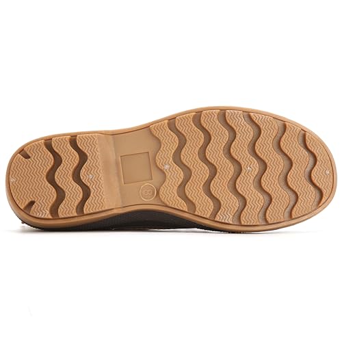 Mens Cold Weather Duck Toe Snow Boots, Waterproof Insulated Winter Boots, Lace Up Comfort, Sizes 8-13 7