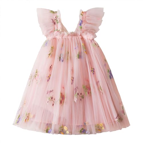 Image of Nileafes Girls Princess Mini Mouse Costume Toddler Birthday Party Fancy Dress Up