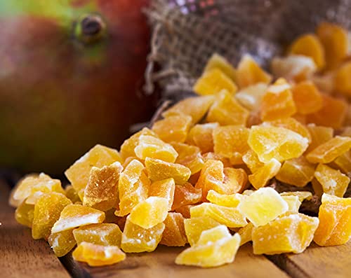 Diced Fruits Bundle - Dried Diced Mango, 5 Pounds And Dried Diced Papaya, 5 Pounds - Sweetened, Unsulfured, Kosher, Vegan #TOP4