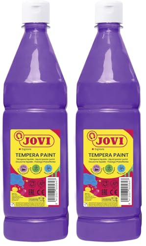 Jovi Tempera liquida escolar 1000 ml violeta (Paquete de 2)