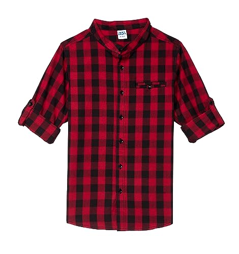 Image of Amazon Brand - Jam & Honey Boys Boys 100% Cotton Printed Full Sleeves Shirt | Age 2-12 Years