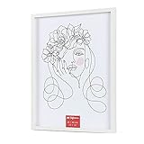 Hofmann | Marco de Fotos de Madera | Color Blanco | Acrílico Delantero | 50 x 70 cm