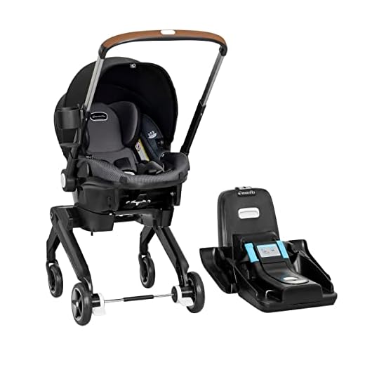 Evenflo Shyft DualRide Infant Car Seat and Stroller Combo with Carryall Storage (Boone Gray)