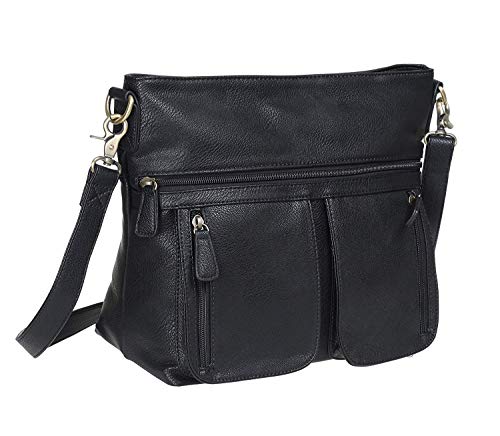 Allison Camera Bag with Dual Front Pouches (Black), black, Size No Size