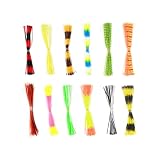 Joyzan Fishing Lures Skirt, Silicone Jig Skirts Replacement 600 Strands Spinnerbait Bait Buzzbaits Squid Jigs Spinner DIY Fly Legs Tying Material Craw Trailers Bass Casting Spoon Blade Accessories