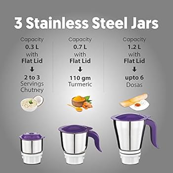 preethi crown mg 205 mixer grinder