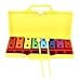 CHICIRIS 8 Notes Xylophone, Professional Glockenspiel with Precise Tuning and Adjustable Sound Plugs, Includes 2 Mallets for Kids and Beginners