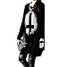 Egelbel Women Punk Style Cross Printed Long Loose T Shirt