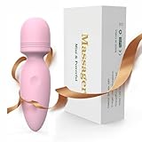 Fuwyiy Mini Massager Tools,Small Waterproof Cordless Handheld Massager with 10 Vibration Modes, Personal Handheld Massager for Back(Pink)