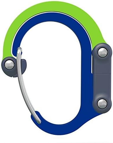 Qliplet Carabiner Hanger with Rotating Folding Hook - Strong Clip for Camping, Travel; Adventure Tool; Sports Accessory; Organizing Gadget; Baby Gear