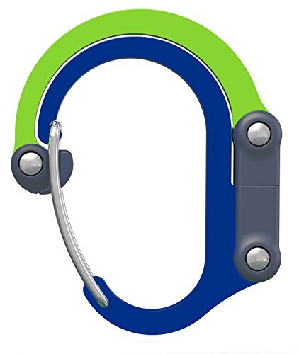 Lulabop Qliplet Carabiner Hanger with Rotating Folding Hook - Strong Clip for Camping, Travel; Adventure Tool; Sports Accessory; Organizing Gadget; Baby Gear