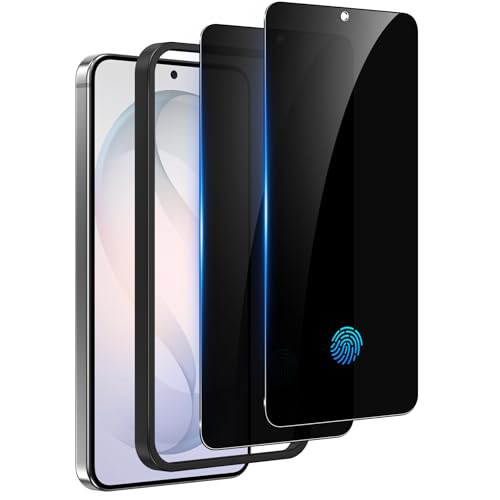 WYQLTD 2 Pack for Samsung Galaxy S26 Privacy Screen Protector Tempered Glass Fingerprint Unlocking 25 Anti Spy Full Coverage Case Friendly Easy Installation